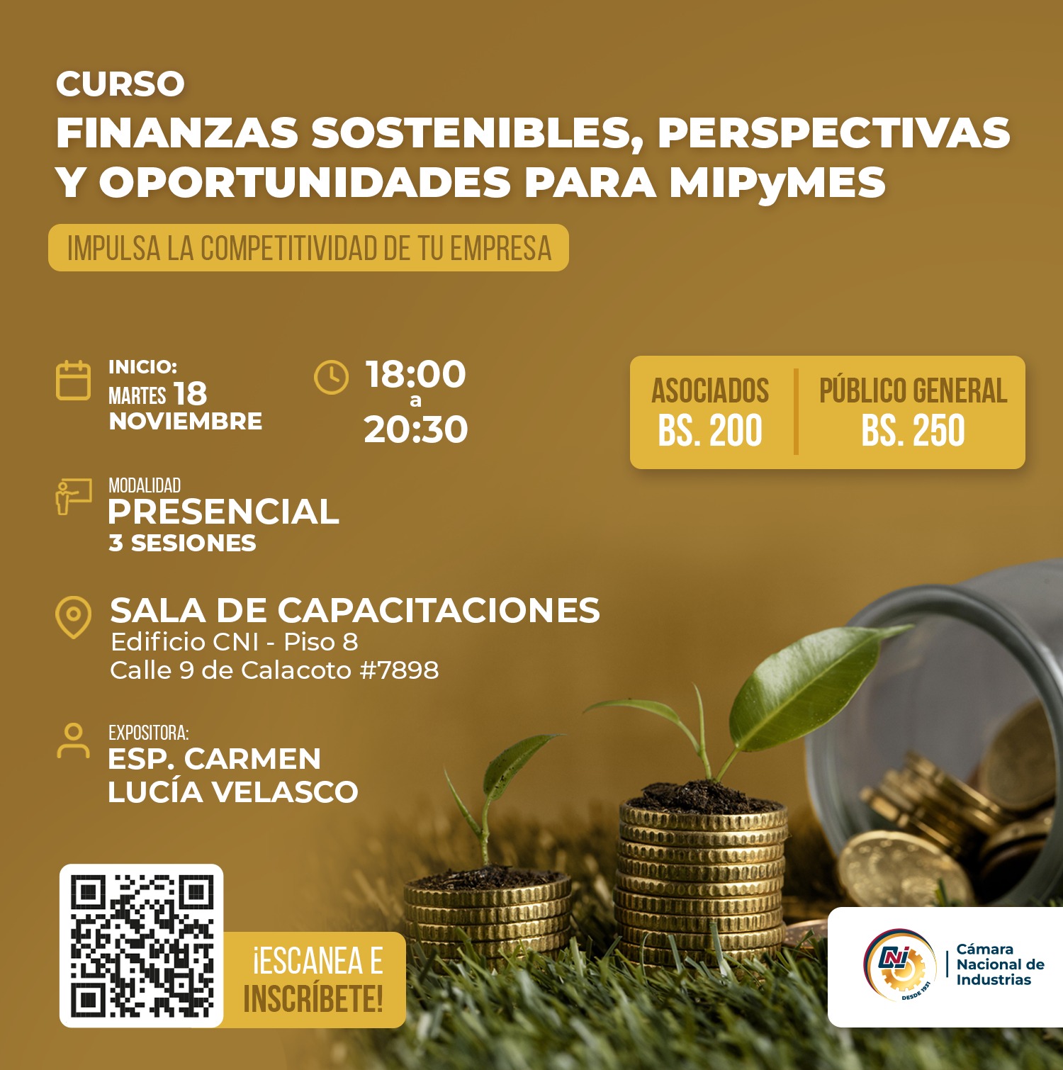 CURSO: FINANZAS SOSTENIBLES, PERSPECTIVAS Y OPORTUNIDADES PARA MIPYMES